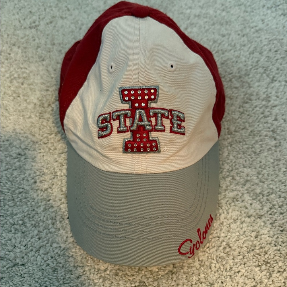 Iowa State Cyclones Red and Gray Cap
